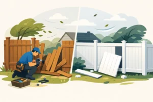 Fence Repair After Wind Damage Done Right